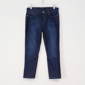 Joe's Jeans Women's 27 Slim Cropped Dark Navy Blue Mid-Rise